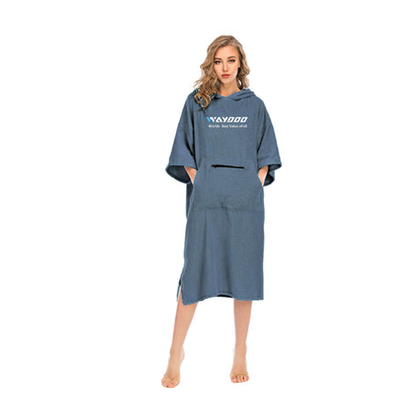 Poncho surf Waydoo capucha secado rápido cambio cómodo tras sesión de agua